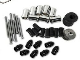 1968/1977 Bagagerek Reparatie Set Roestvrij Staal