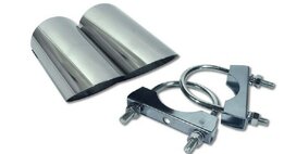 Uitlaat Sierstuk Roestvrij Staal S/S Links & Rechts 1974/1982