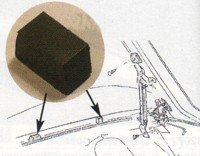 Motorkap Afstandsrubber 1974/1982