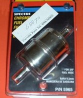 Benzinefilter Chroom Small Block