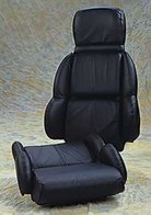 Stoelbekleding SET Leder in Zwart 1989/1993