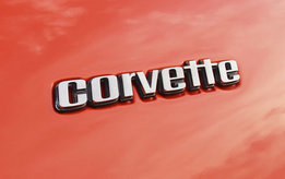 Embleem Achter corvette 6 1/4 inch 1976 Early
