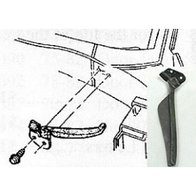 Rubber onder voorruit Links 1973/1982 was GM 471997