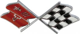 Embleem Motorkap Cross Flags 1968/1972 was GM 3912706